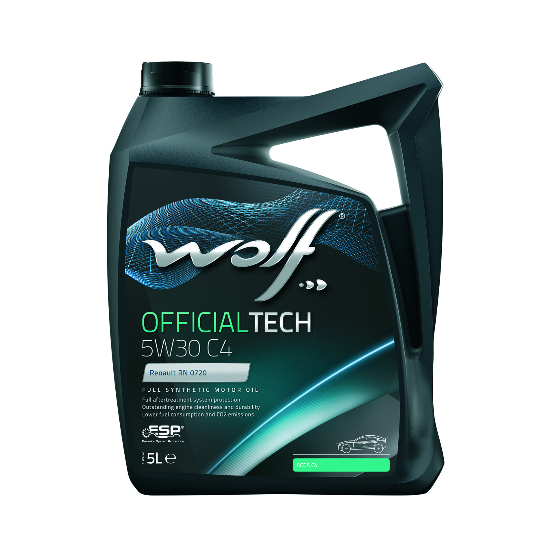 Олива моторна WOLF OFFICIALTECH 5W30 C4 5л.